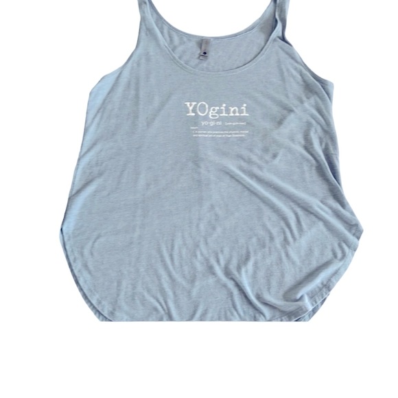 Next Level Yoga Tank Top Blue L - Picture 1 of 3